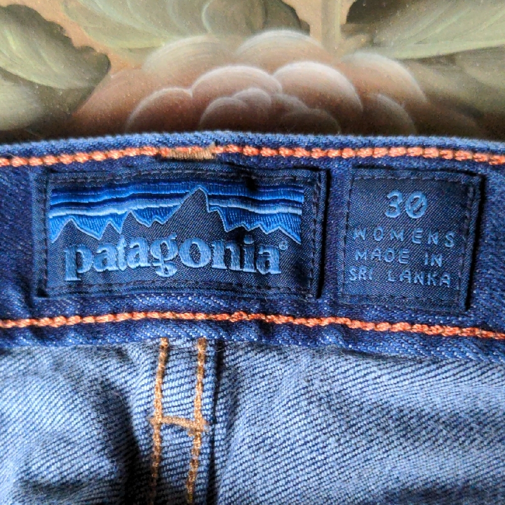 Patagonia Skinny Blue Jeans with Classic Indigo Denim